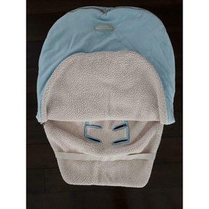 JJ Collection Bundle Me Baby Blue Car Seat Zip Cover up to 20 Lbs